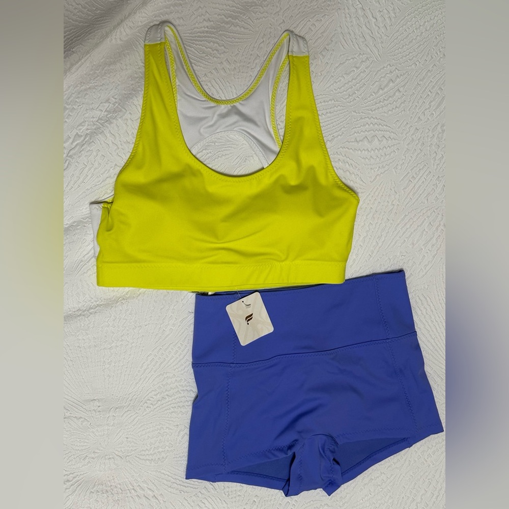 Fabletics swim short, short is a size M.